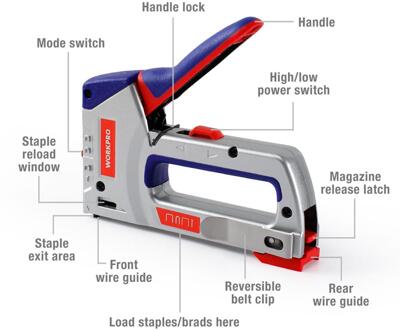 4 In 1 Heavy Duty Nietpistool Voor Diy Home Decoratie Meubels Nietmachine Handleiding Schiethamer Met 4000 Nietjes Nagelpistool