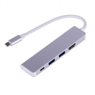 4-In-1 High Speed Type-C Naar Hdmi-Compatibel USB3.0 Hub Adapter Draagbare Duurzaam Voor computer