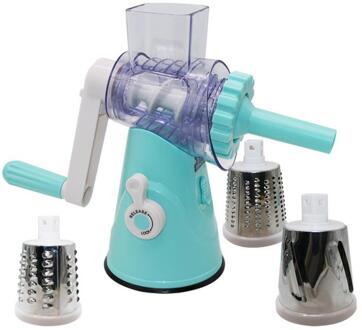 4 In 1 Home Handleiding Groente Cutter Slicer Multifunctionele Ronde Mandoline Slicer Kaas Snijmachine Groente Spiralizer Worst 01