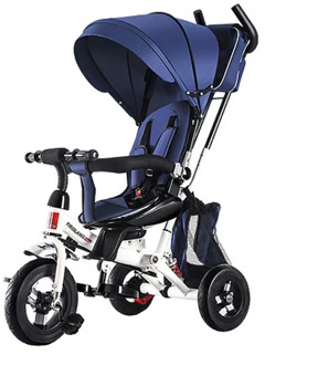 4 In 1 Infant Tricycle Folding Rotating Seat Baby Stroller 3 Wheel Bicycle Kids Bikes Three Wheel Stroller Baby Trolley 6M-6Y