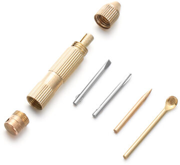 4 in 1 Mini Multification Schroevendraaier Set Draagbare Tandenstoker Oor Pick Sleutelhanger Schroevendraaier Ingelaste Phillips DIY Hand Tool