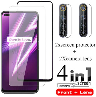 4 IN 1 On for OPPO Realme 6 Pro Glass Screen Protector for Realme 6i 6i Film Protective Tempered Camera Len Glass Film Realme6i