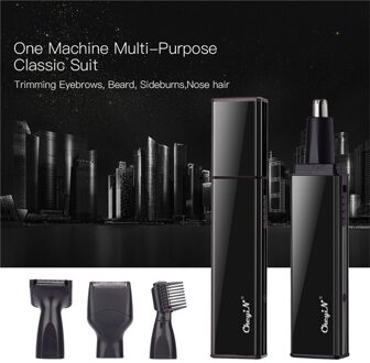 4 In 1 Oplaadbare Scheerapparaten Neus Oorhaar Trimmer Baard Trimer Voor Mannen Wenkbrauw Bakkebaarden Ontharing Scheermes Snijder Voor mannen