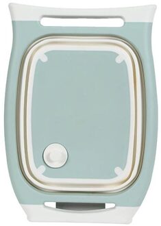 4 In 1 Opvouwbare Snijplank Snijplank Multifunctionele Tool Sink Mand Vouwen Plantaardige Mand # T