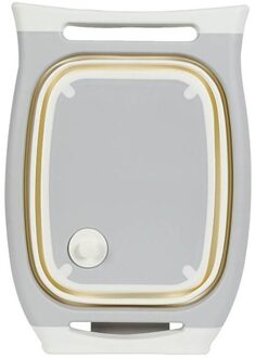 4 In 1 Opvouwbare Snijplank Snijplank Multifunctionele Tool Sink Mand Vouwen Plantaardige Mand # T