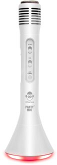 4-in-1 Party microfoon - wit