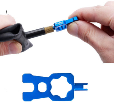 4 IN 1 Portable Repair Bicycle Valve Tools Valves Core Wrench MTB Road Bike Disassembly Installation Tool Removal Parts Blue