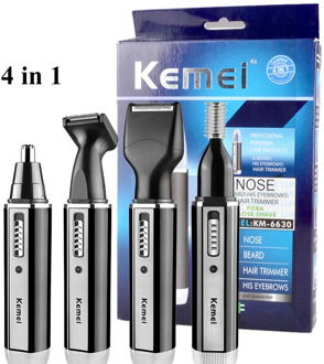 4 In 1 Professionele Elektrische Oplaadbare Neus En Oorhaar Trimmer Scheerapparaat Tempel Cut Persoonlijke Verzorging Gereedscha