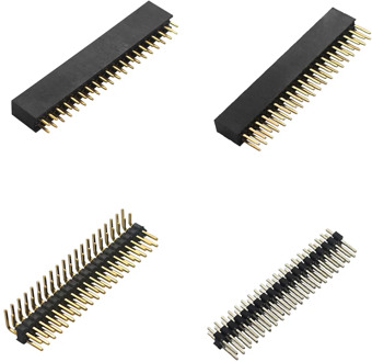 4 in 1 Raspberry Pi GPIO Header Kit 2x20 Pins Male to male & Male to Female GPIO Pins for Raspberry Pi 4 Model B / 3B+ / Zero