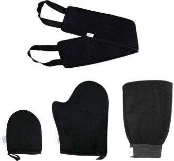 4 In 1 Self Tanning Mitt Kit Met Self Tanning Handschoen Tanning Terug Applicator
