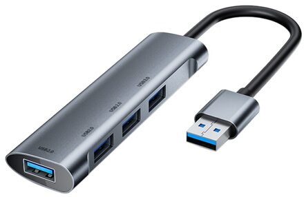 4 In 1 Type-Een Hub, om 4-Port Usb Splitter USB3.0 X 1 En USB2.0 X 3 Docking Station Voor Pc Laptop