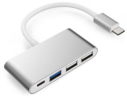 4-in-1 USB C Hub Dock Dongle High Speed Thunderbolt 3 USB Type-c Adapter met USB 3.0/2.0 Power Levering voor Macbook Pro USB-C