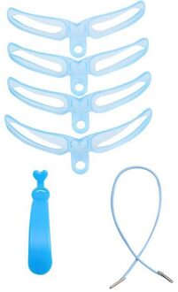 4 In1 Diy Wenkbrauwen Template Grooming Kaart Wenkbrauw Sjabloon Wenkbrauw Grooming Shaping Stencil Kit