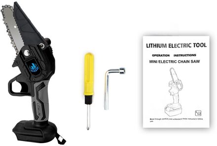 4 Inch 1000W Mini Elektrische Zaag 128Vf Lithium Kettingzaag Draagbare One-Handed Elektrische Snoeizaag Voor Tuin Hout werken/Cutter Blck