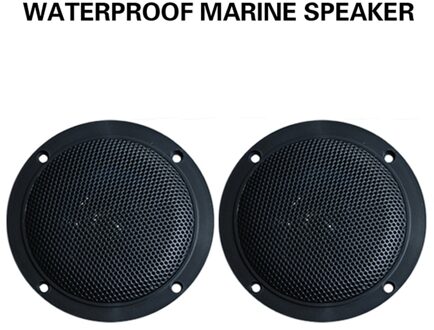 4 Inch 120Watts Waterdichte Marine Speakers Zwart Voor Uv-Proof Atv Utv Golfkar Motorfiets Boot Spa Zwembad outdoor Muziek Speakers