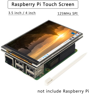 4 inch 3.5 inch Touch Screen for Raspberry Pi 4B/3B+/3B 125MHz SPI LCD Display for Raspbian/Ubuntu/Kali/Retropie