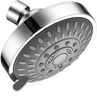 4 Inch 5-Instelling Douchekop Hoge Druk Waterbesparende Regenval Verstelbare Douchekop Top Spuiten Douche Economiseur Eauqe