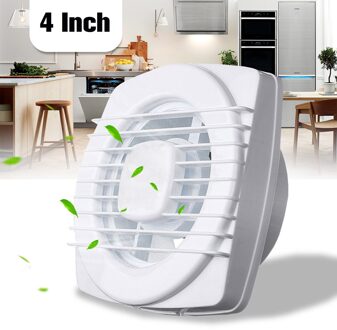 4 Inch Badkamer Ventilator Voor Thuis Keuken Slaapkamer Wc Ventilator Hotel Muur Stille Extractor Plafond Ventilator