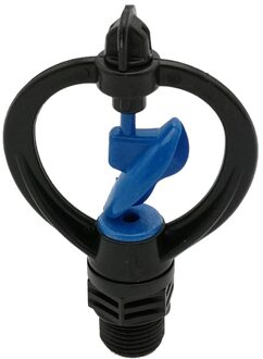 4 Inch Blauw Externe Draad Ronde Plastic Roterende Nozzle Hoofd Tuin Gazon Micro Irrigatiesysteem Sprinkler 360 Graden Watering
