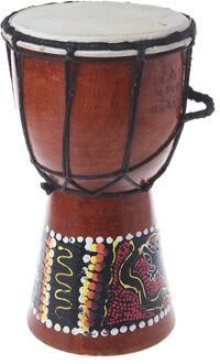 4 Inch Professionele Afrikaanse Djembe Trommel Bongo Hout Goed Geluid Muziekinstrument 87HF