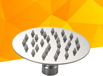 4 Inch Roestvrij Staal Ultra-Dunne Waterval Douchekoppen Ronde Hoge Druk Neerslag Regen Douchekoppen zilver