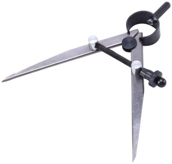 4 Inch Verstelbare Lederen Kompassen Afsluitbare Stalen Divider Wing Creaser Diy Leather Craft Roterende Lijn Verdelers Tool