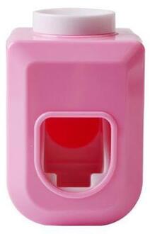 4 kleur automatische squeezer 1 handsfree tandpasta dispenser squeeze muur gemonteerde bad accessoires Roze