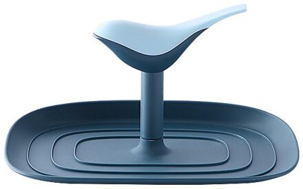 4-Kleur Keuken Opbergrek Huishouden Multifunctionele Spatel Rack Lepel Opbergrek Spatel Pad Houder 1 stuk donker blauw