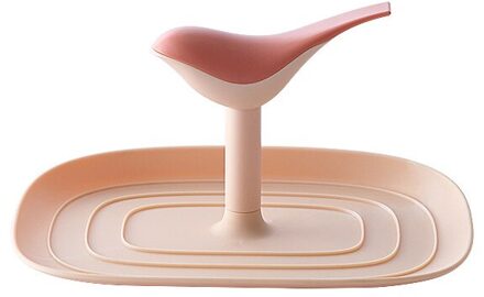 4-Kleur Keuken Opbergrek Huishouden Multifunctionele Spatel Rack Lepel Opbergrek Spatel Pad Houder 1 stuk roze