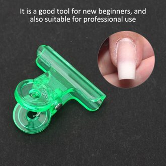 4 Kleuren 5 Stuks C Curve Nail Knijpen Clips Kromming Clip Professionele Glasvezel Nagel Nail Accessoire Clips Nails Tool groen