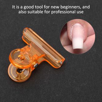 4 Kleuren 5 Stuks C Curve Nail Knijpen Clips Kromming Clip Professionele Glasvezel Nagel Nail Accessoire Clips Nails Tool oranje