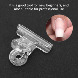 4 Kleuren 5 Stuks C Curve Nail Knijpen Clips Kromming Clip Professionele Glasvezel Nagel Nail Accessoire Clips Nails Tool transparant