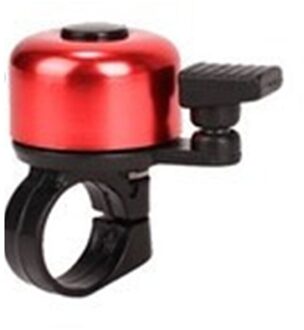 4 Kleuren Aluminium Mini Fietsstuur Bell Ring Mooie Kids Fiets Scooter Alarm Voor Veiligheid Outdoor Fietsen Accessoire rood