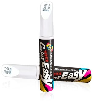 4 Kleuren Auto Kras Reparatie Auto Verf Pen Professionele Voor Auto Styling Scratch Remover Voor Auto Verf Care Tools Onderhoud wit