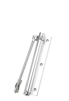 4 kleuren Deur Hardware Roestvrij Staal Automatische Deurdranger Scharnier Deurdranger Voor Aluminium/hout/holle Metalen Commerciële deur zilver