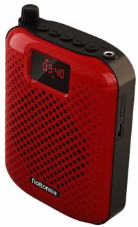 4 Kleuren K500 Microfoon Bluetooth Luidspreker Draagbare Auto Pairing Voice Versterker Megafoon Luidspreker Voor Leraar Verkoper rood