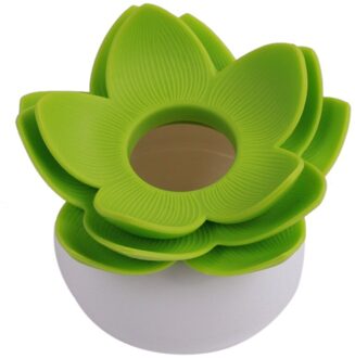 4 Kleuren Lotus Home Decor Tandenstoker Wattenstaafje Houder Opbergdoos Pick Tandenstoker Case groen