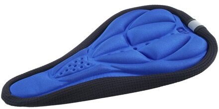 4 kleuren Soft Bike Seat Fiets Kussen Pad Spons Stoelhoezen Outdoor Fiets Sport Dikke Fietsen Zadel Cover Protector Accessoire blauw