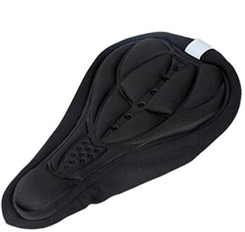 4 kleuren Soft Bike Seat Fiets Kussen Pad Spons Stoelhoezen Outdoor Fiets Sport Dikke Fietsen Zadel Cover Protector Accessoire zwart