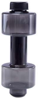 4 Kleuren Sport Water Flessen 550 Ml Lekvrij Draagbare Onbreekbare Mijn Sport Plastic Fles Shaker Bpa Fitness Halter Unisex zwart