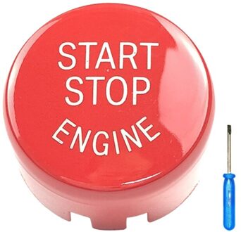 4 Kleuren Start Stop Motor Aan/Uit Knop Cover Met Schroevendraaier Voor F/G Chassis Switch Cover Voor bmw F10/F20/F30 F01 F25 Rood
