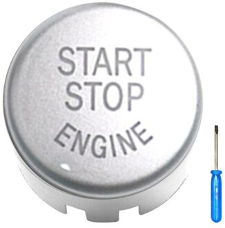 4 Kleuren Start Stop Motor Aan/Uit Knop Cover Met Schroevendraaier Voor F/G Chassis Switch Cover Voor bmw F10/F20/F30 F01 F25 Zilver
