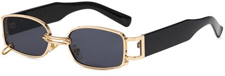 4 Kleuren Unisex Rechthoekige Vissen Zonnebril Vintage Metalen Vierkante Eyewear Mannen Vrouwen Rechthoek Zonnebril UV400 Driver Bril