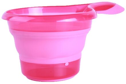 4 Kleuren Vouwen Siliconen + Pp Multi-Functie Vouwen Maatlepel Voedsel Zakken Water Kom Maatbeker Voedsel Lepel roze