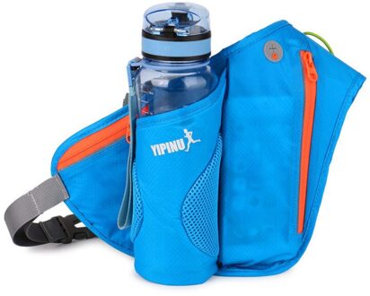 4 Kleuren Vrouwen Mannen Running Riem Tassen Jogging Fietsen Taille Verpakking Sport Runner Zak Fles Water Houder Blauw