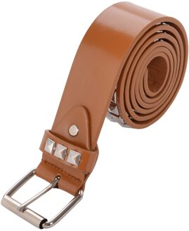 4 Kleuren Vrouwen Vintage Mode Riem Vierkante Kraal Klinknagel Punk Rock Hardware Jeans Vrouwelijke Taille Riemen khaki