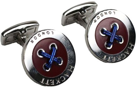 4 knoopsgat heren manchetknopen rood