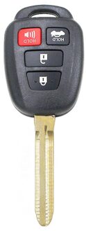 4 Knop Cover Fob Sleutel Shell Voor Toyota Prius C Corolla Yaris Avensis Speelgoed 43 Vervangen Case origineel size