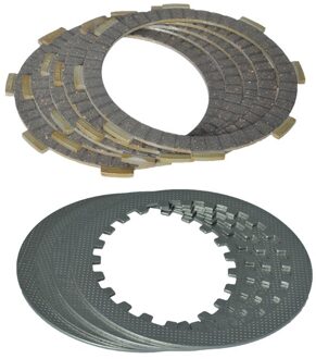 4 Kolom Clutch (5 Pcs Wrijving Platen + 4 Stuks Iron Disc) set Voor Honda CG125 Cg 125 156FMI Vervanging 5stk Bakelite reeks