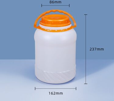 4-liter food grade HDPE plastic emmer met binnendeksel Home Storage Container voor voedsel vloeibare lotion lekvrije emmer